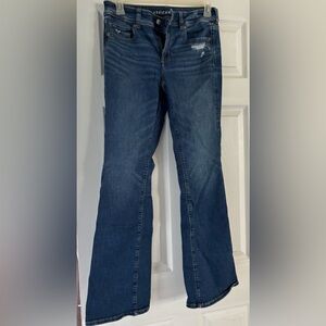 American Eagle Outfitters Dark Blue kick boot Jeans